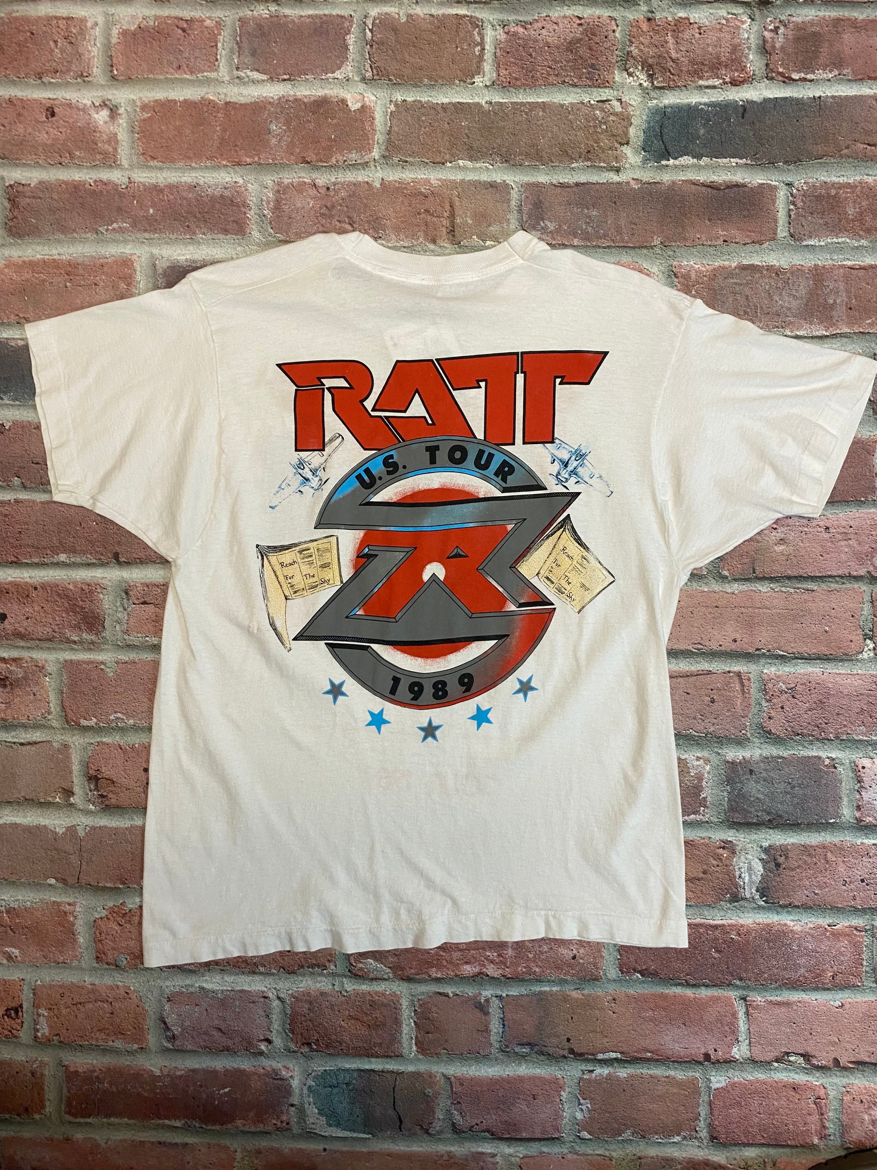RATT ラット 1989年製 バンT Reach for the Sky XL RATT Tシャツ バンドTシャツ ラット 半袖Tシャツ Tee ツアーTシャツ