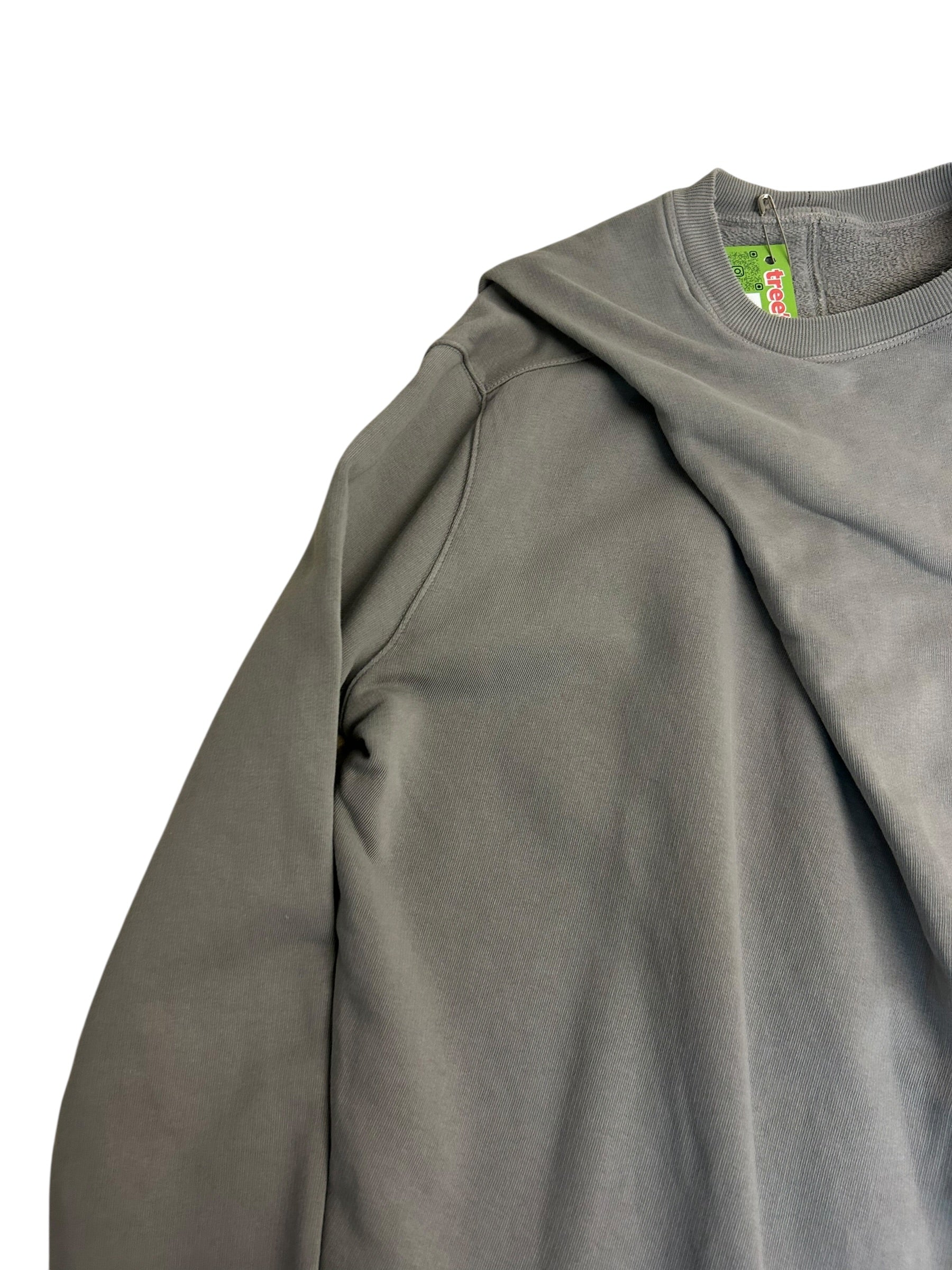 Rick Owens Longline Sweatshirt – Grey Designer Crewneck – Avant Garde Streetwear L/XL