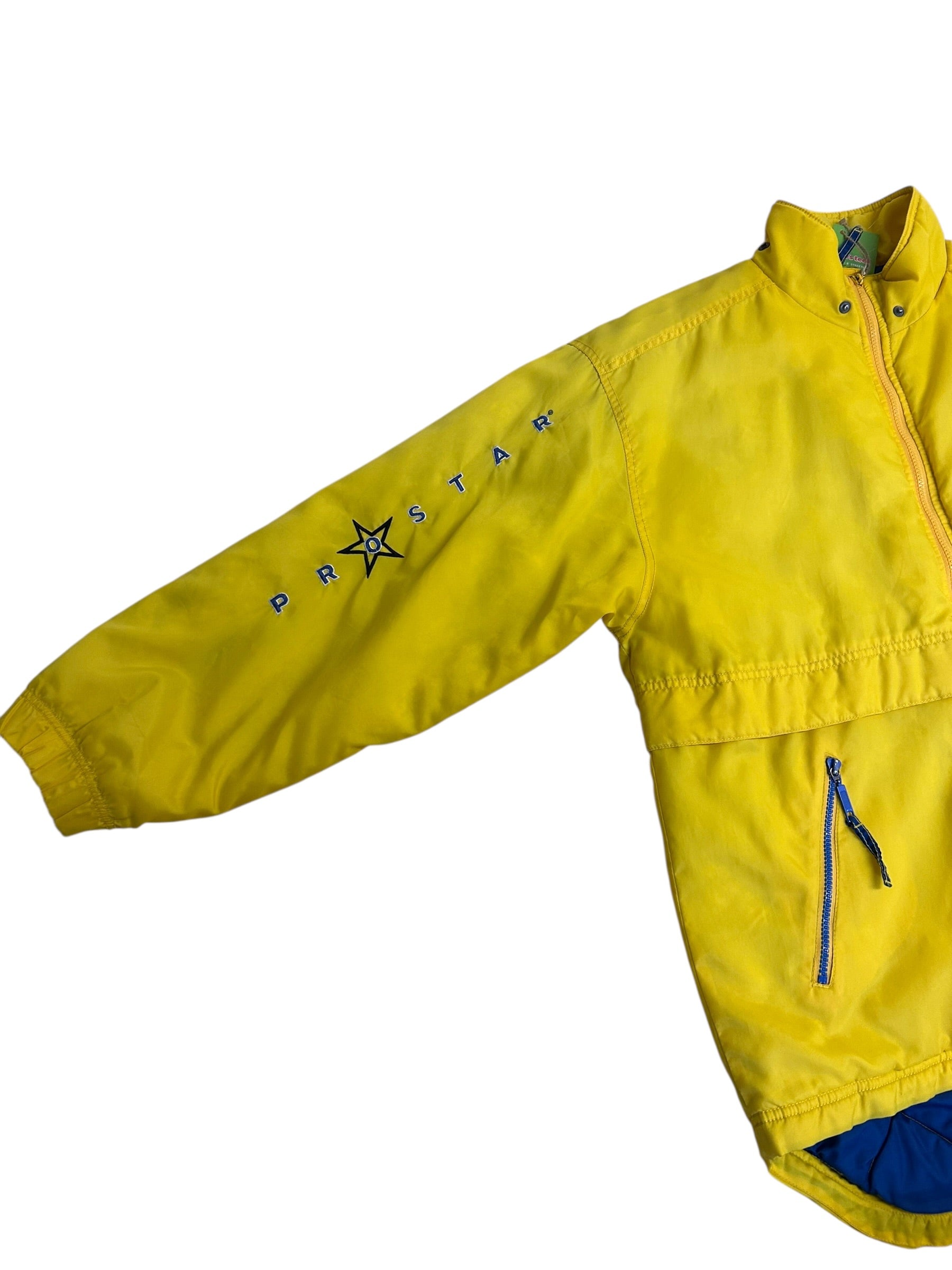 Vintage Converse Pro Star Yellow Jacket – 90s Colorblock – Size Medium