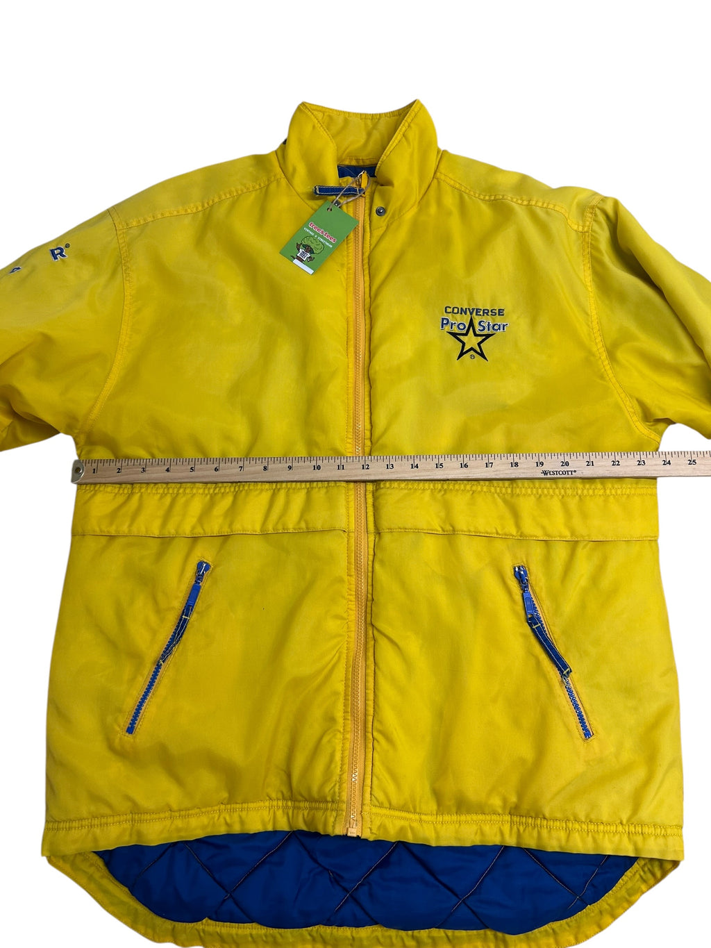 Vintage Converse Pro Star Yellow Jacket – 90s Colorblock – Size Medium