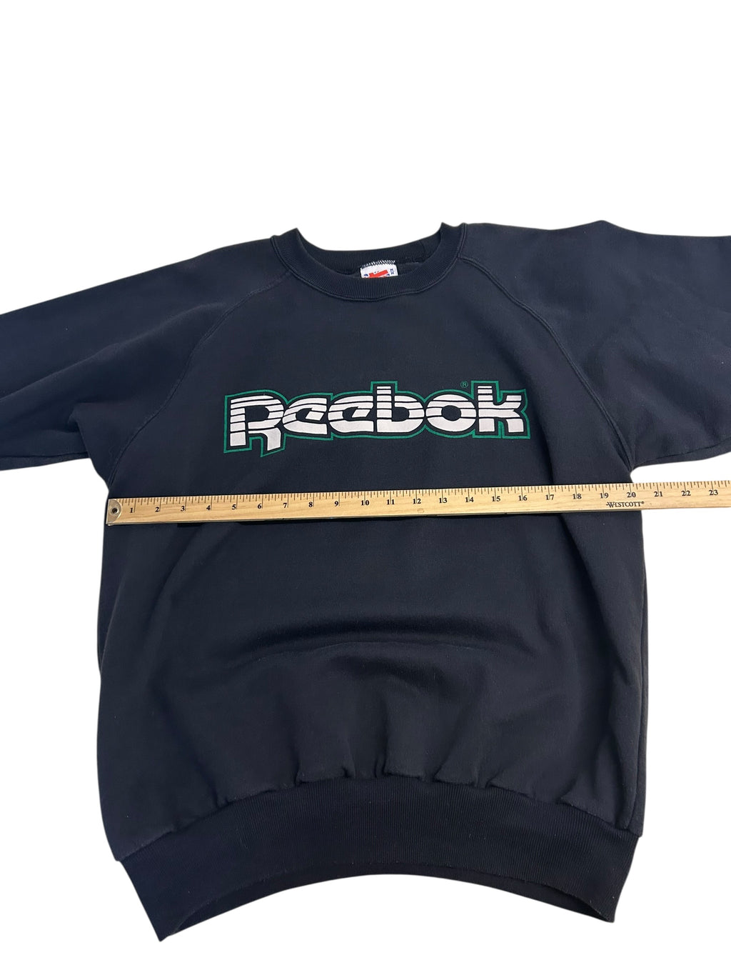 Vintage Reebok Spellout Sweatshirt – Made in Canada Navy Crewneck – 90s Athletic Wear Size Medium