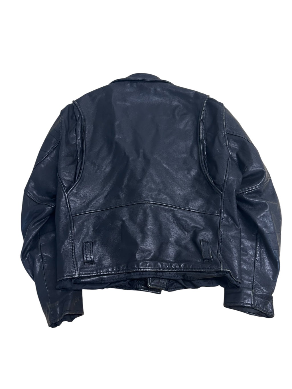 Open Road Collection Black Leather Motorcycle Jacket – Size 40 (Medium)