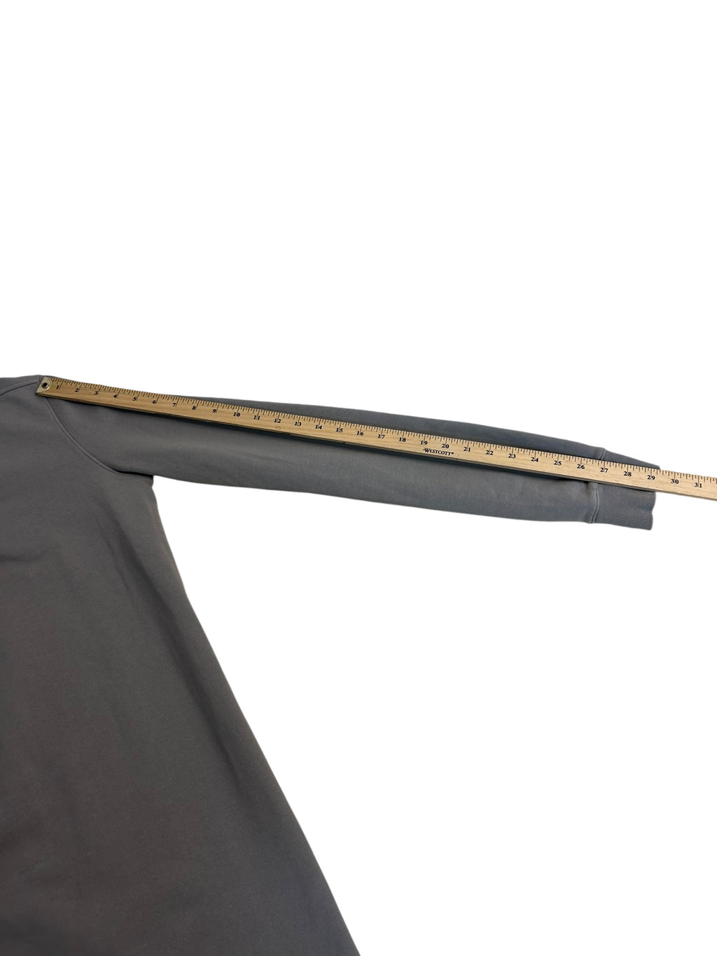 Rick Owens Longline Sweatshirt – Grey Designer Crewneck – Avant Garde Streetwear L/XL