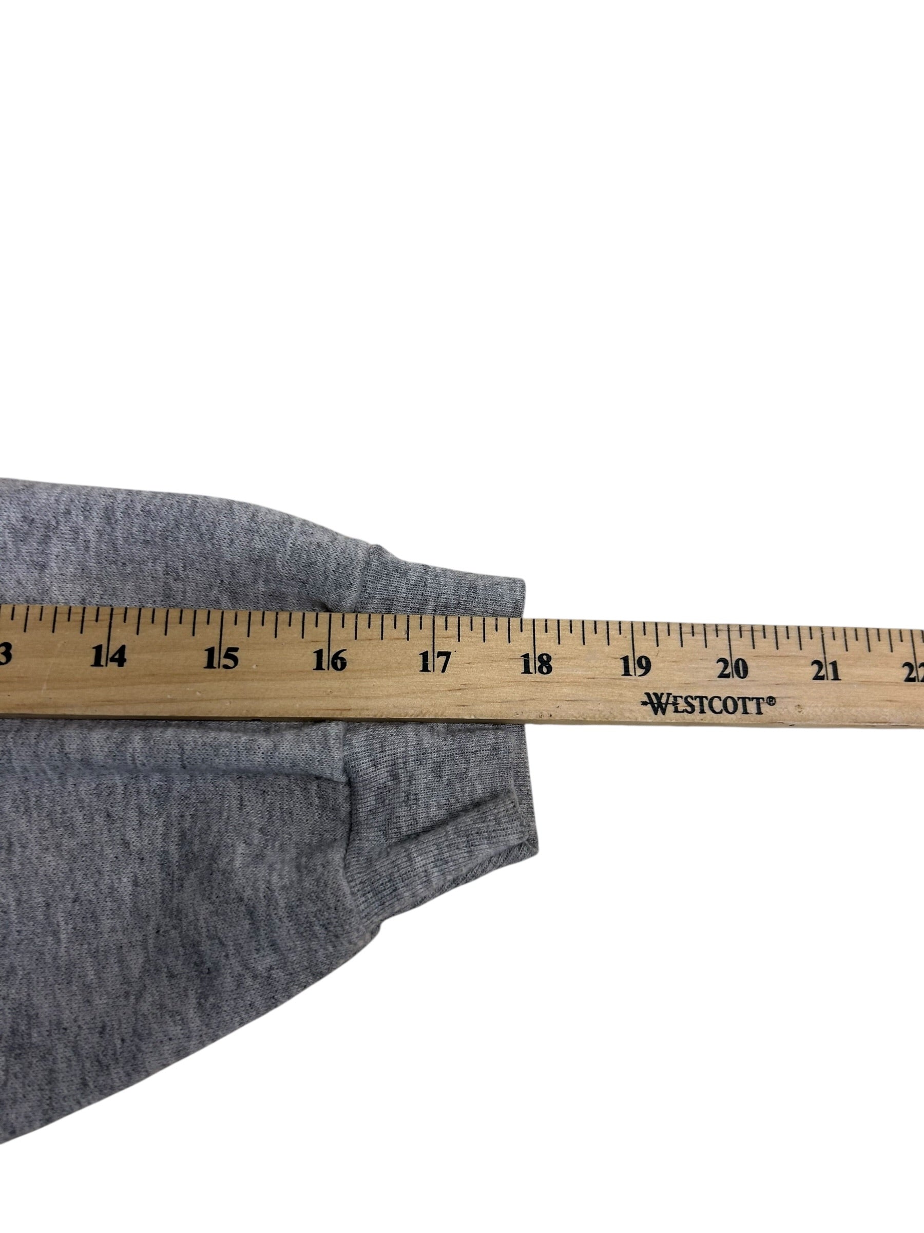 Vintage Track & Field Graphic Crewneck Sweatshirt – Grey Athletic Running Sweater – Size L/XL
