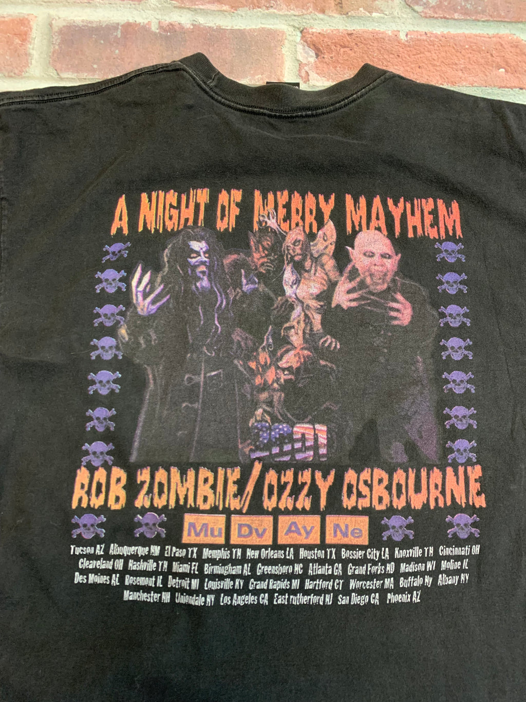 2001 Ozzy Osbourne & Rob Zombie (XL)