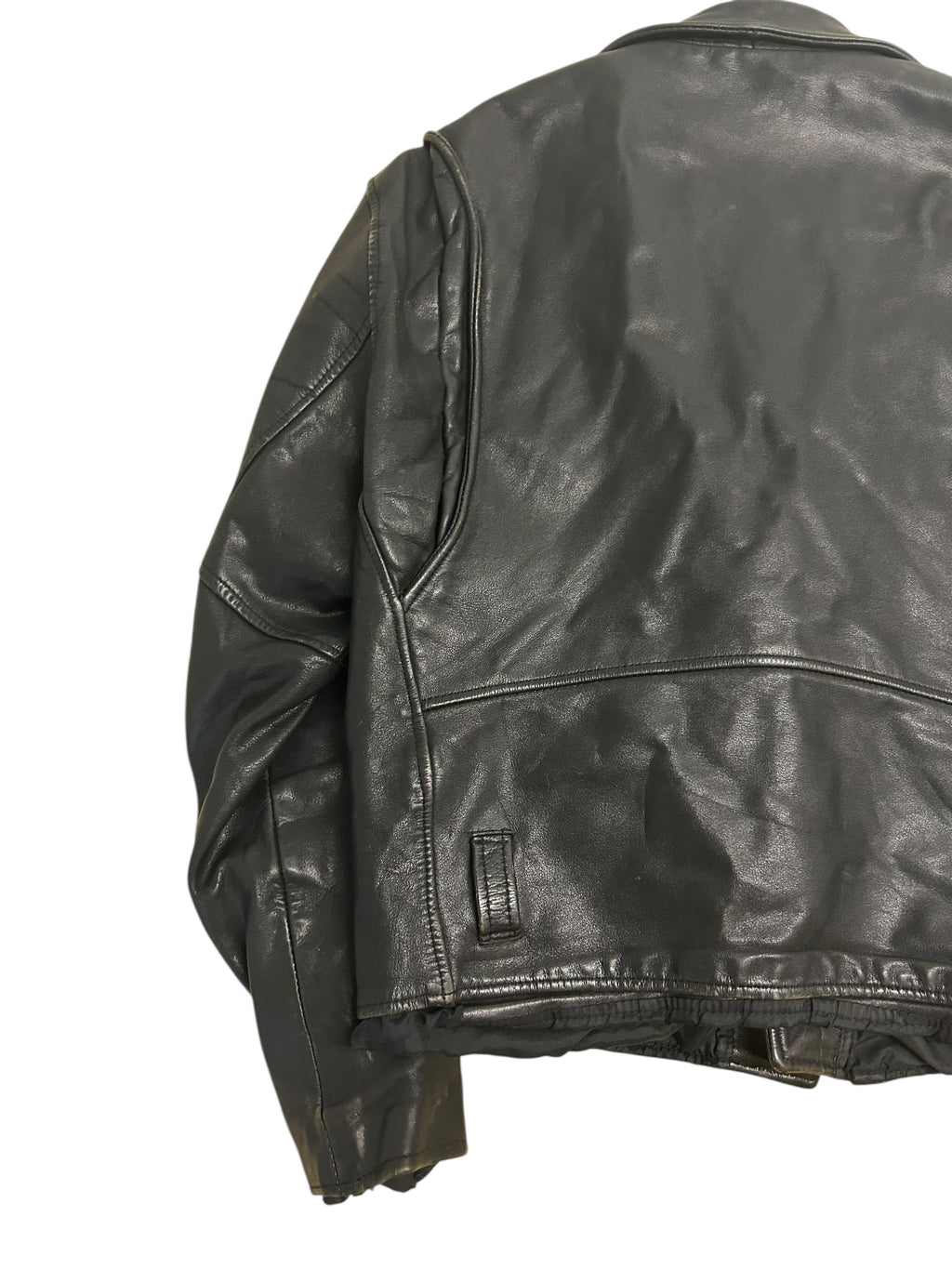 Open Road Collection Black Leather Motorcycle Jacket – Size 40 (Medium)