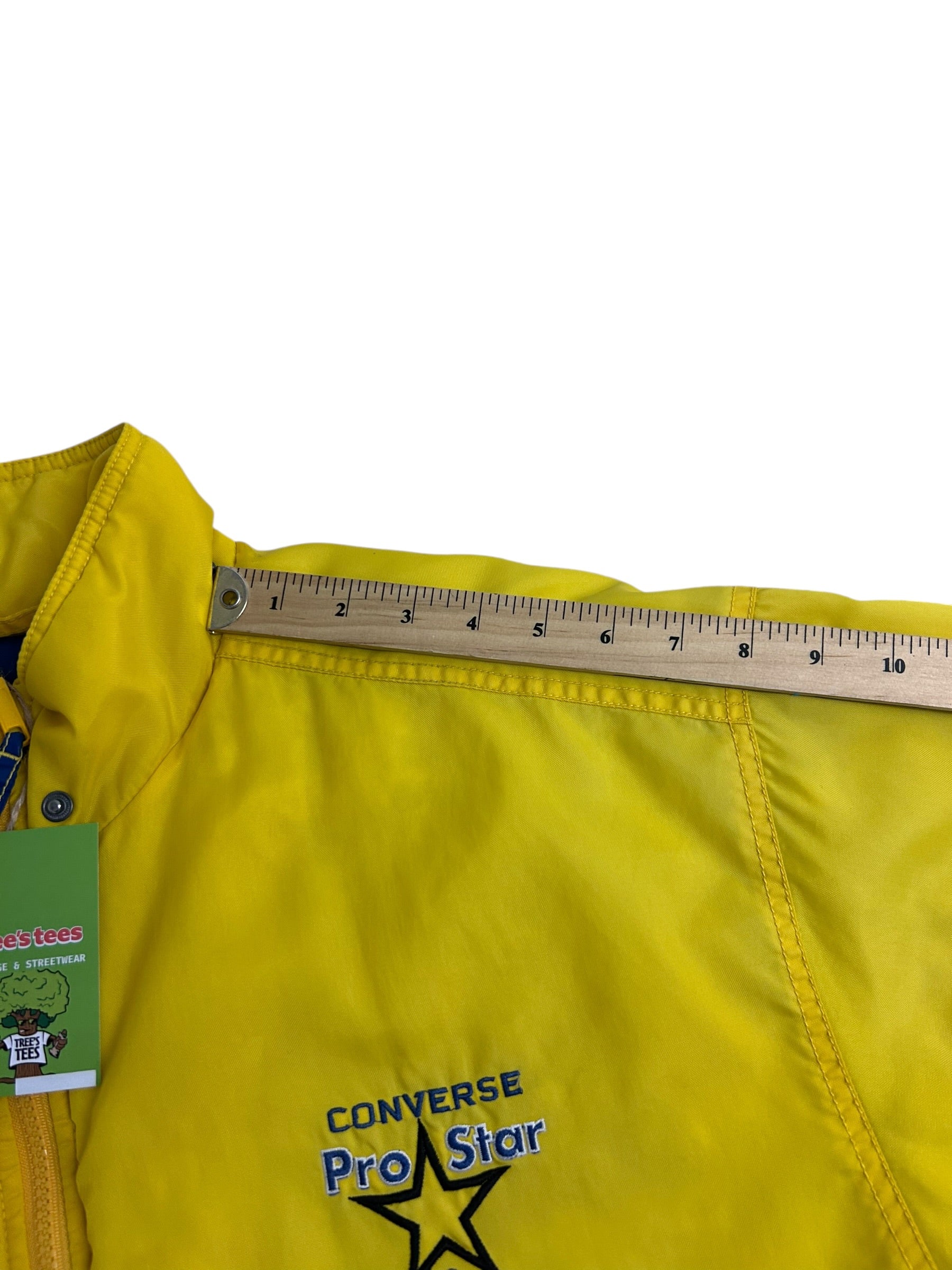 Vintage Converse Pro Star Yellow Jacket – 90s Colorblock – Size Medium