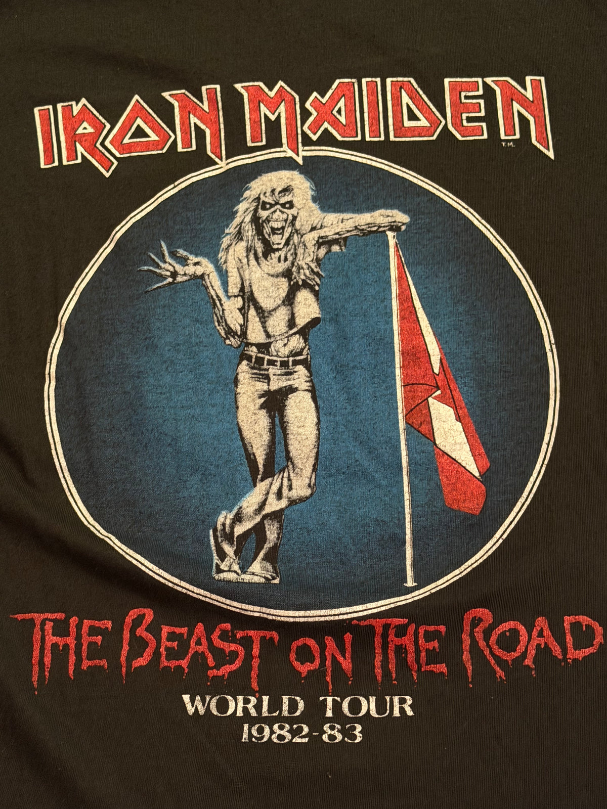 1982 Iron Maiden “The Beast On The Road” (Medium)