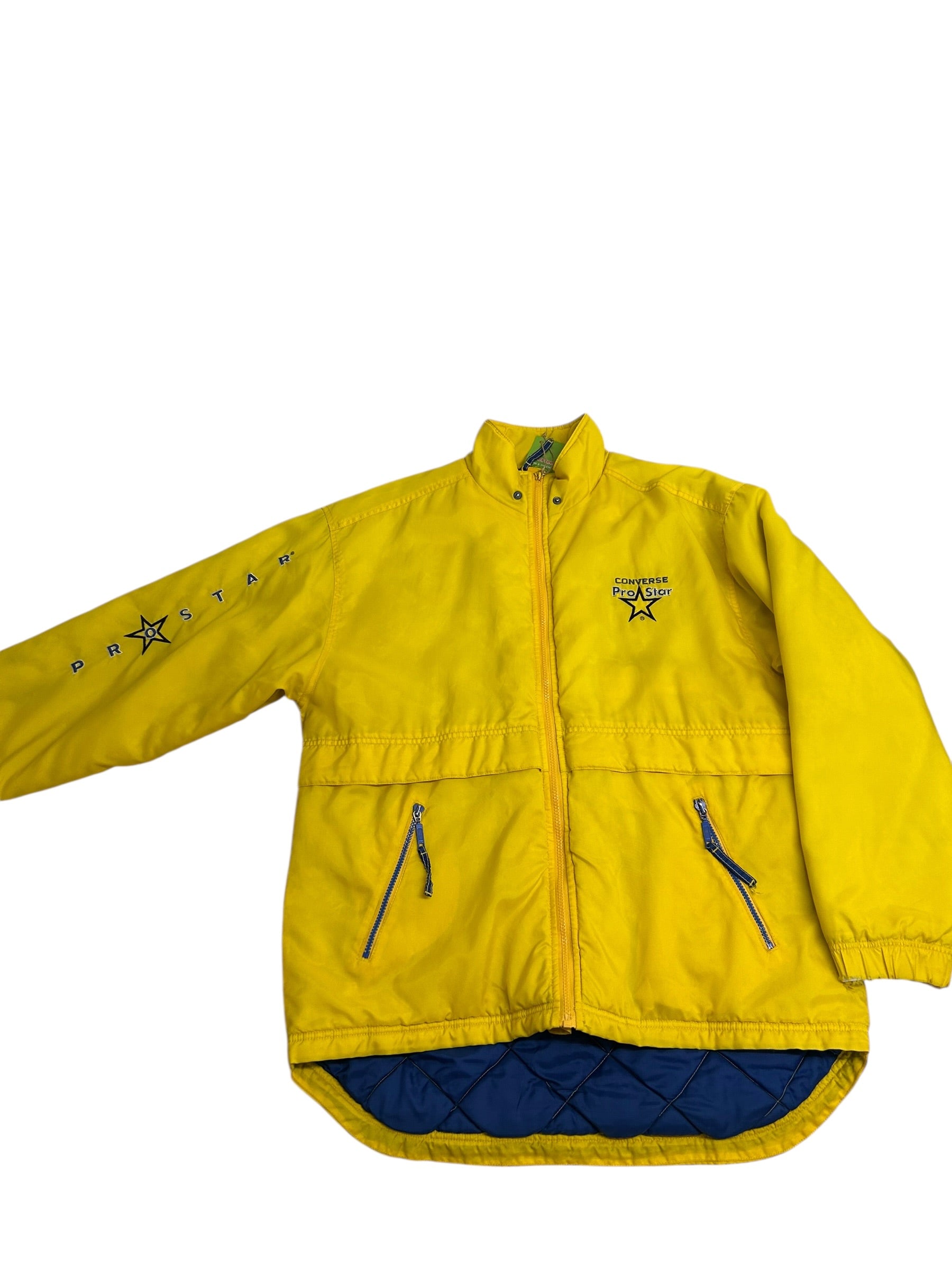 Vintage Converse Pro Star Yellow Jacket – 90s Colorblock – Size Medium
