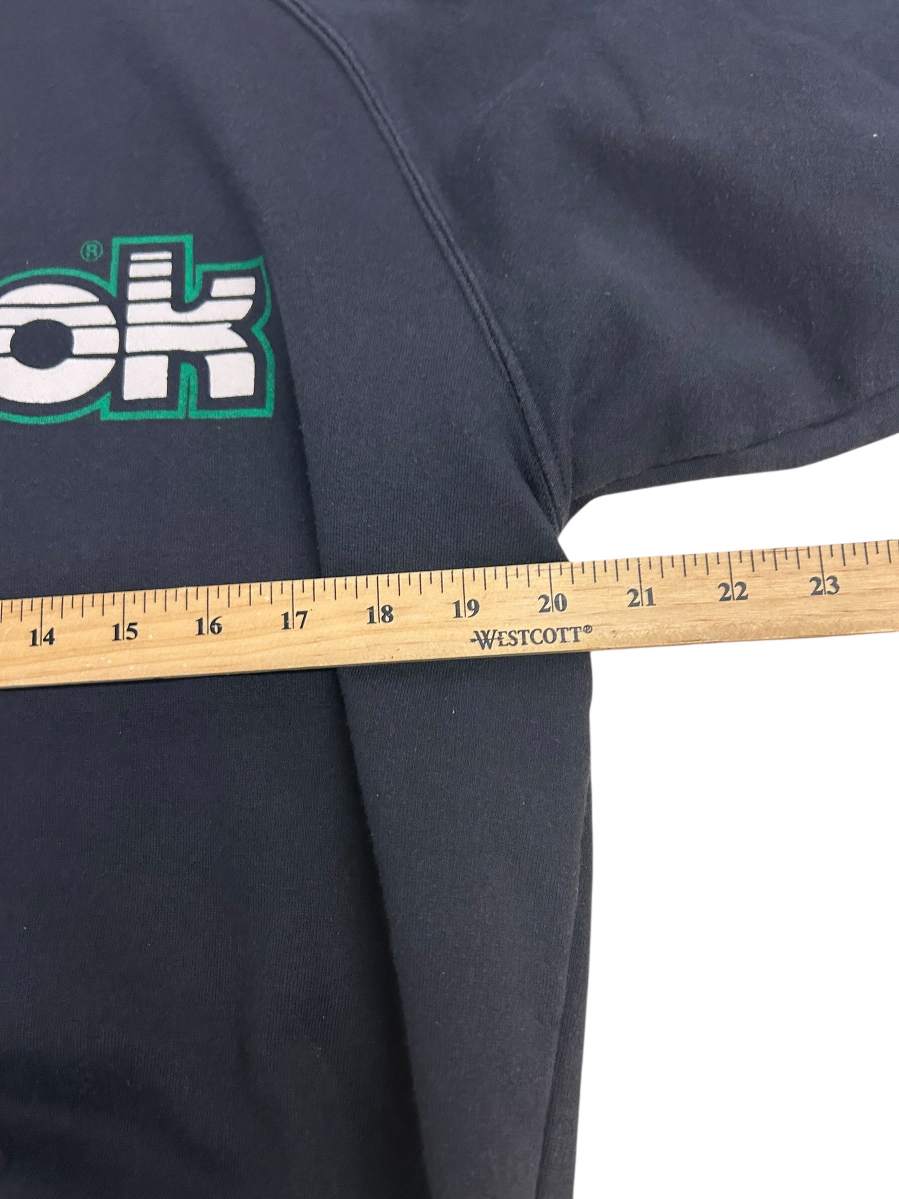 Vintage Reebok Spellout Sweatshirt – Made in Canada Navy Crewneck – 90s Athletic Wear Size Medium