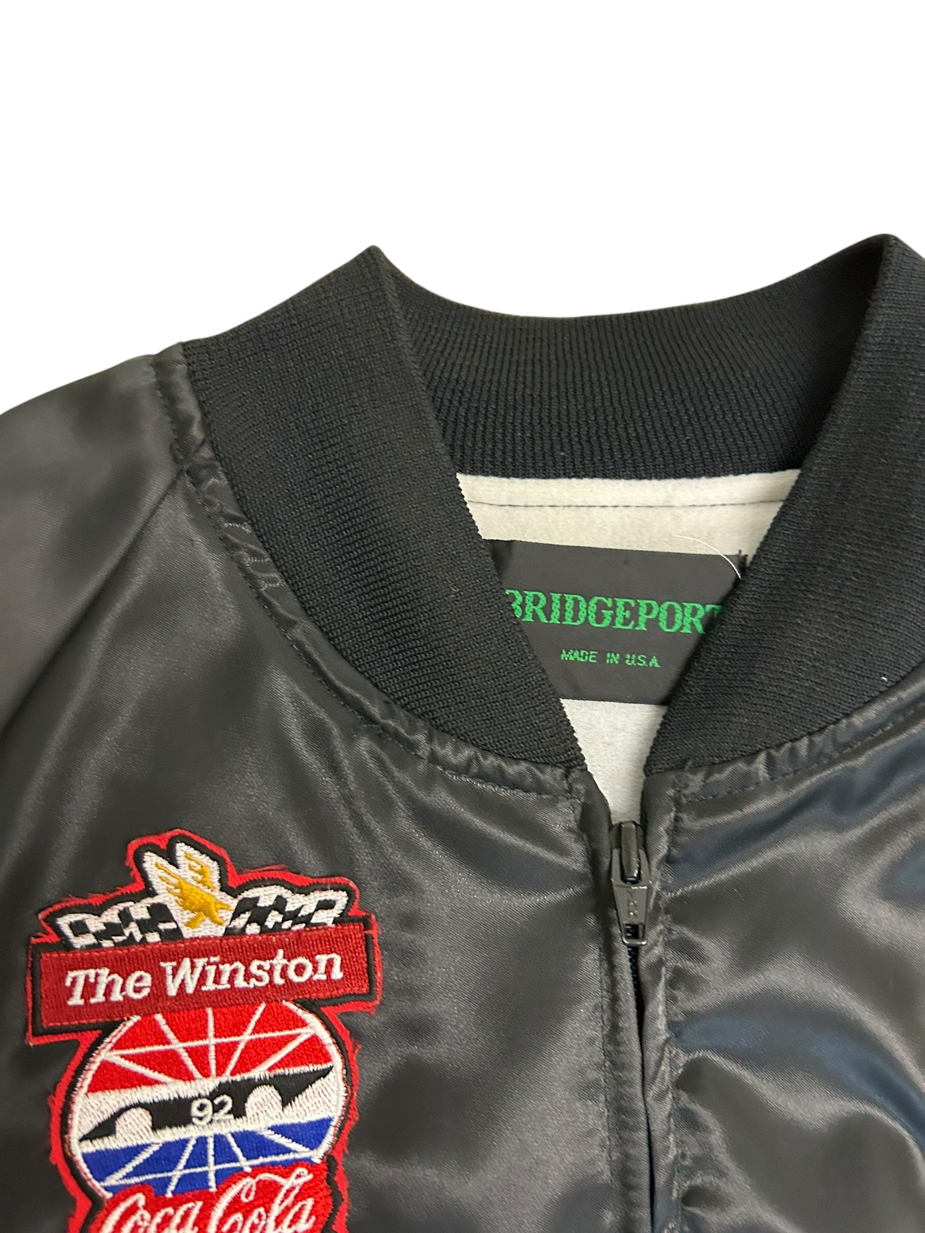 Vintage 90s NASCAR Dale Earnhardt Custom Patch Bomber Jacket – Daytona 500 – Goodwrench – Size Large