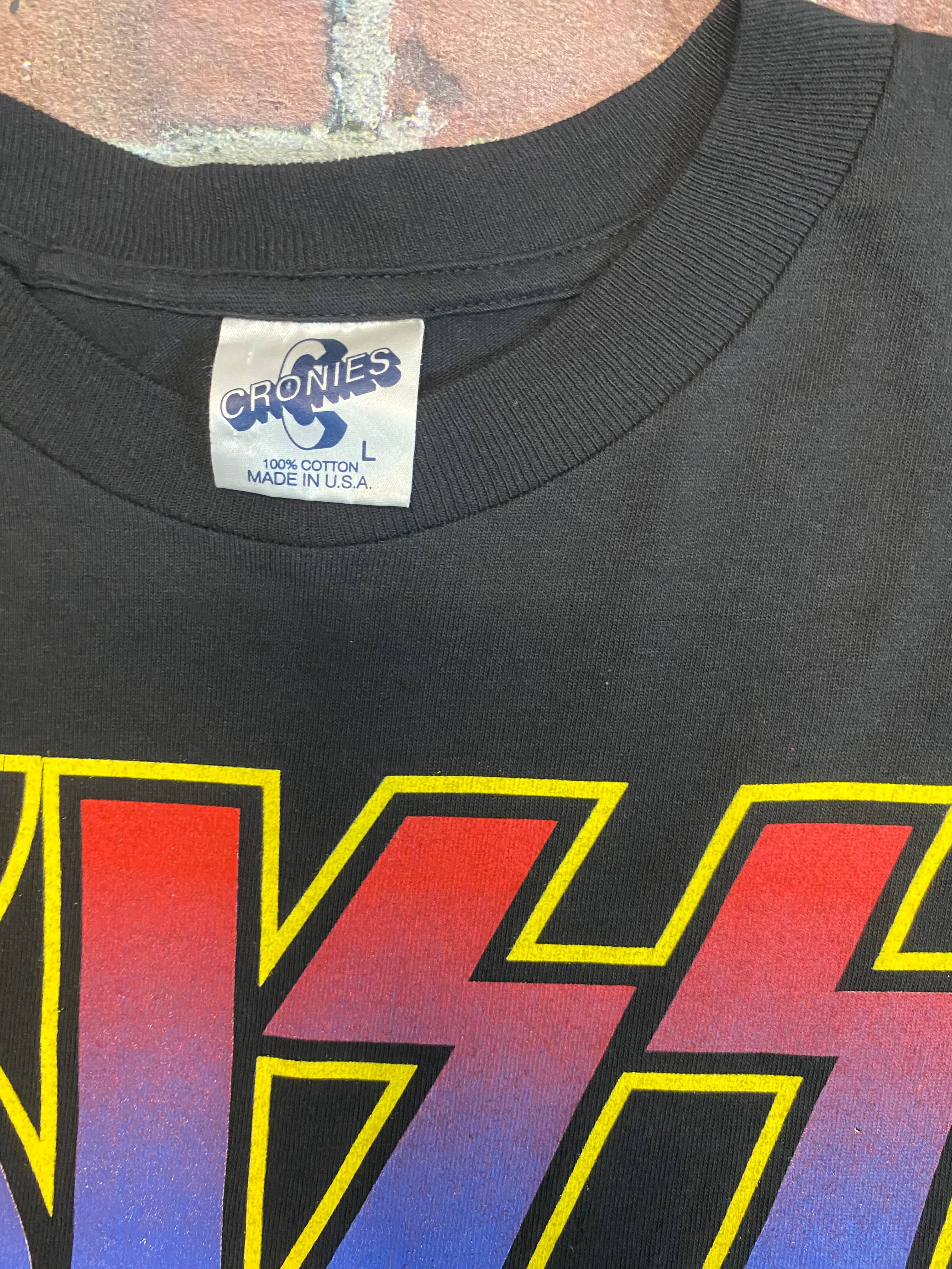 1996-97 KISS Alive/Worldwide Tour T-Shirt (22x28) Rock Concert Tee